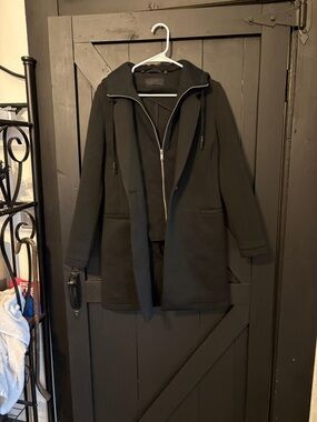 Ikks Women Black Jacket with Subtle Logo Patch